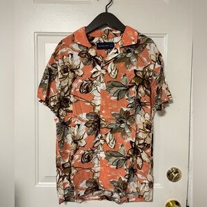 Abercrombie camp collar floral shirt